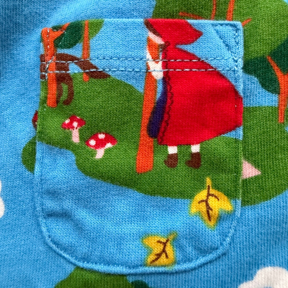 NEW. Mini Boden Little Red Riding Hood Dress in Blue, Size 3-4y - Picture 2 of 4